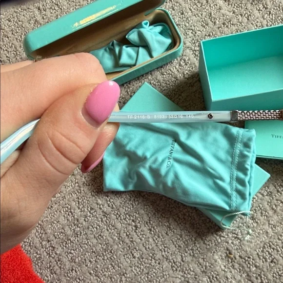 Tiffany & Co. Signature Blue Eyewear Glasses, Case and Box - Picture 4 of 4